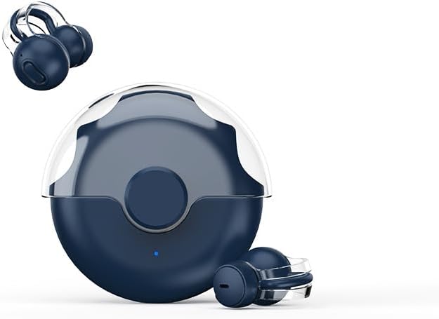 Revolutionize Your Workout with OXAZ Bluetooth 5.4 Open Earplugs – Ultra-Lightweight Waterproof Earbuds for Small Ears, Delivering Superior Sound and Effortless Hands-Free Communication – Chic Blue Design for Active Lifestyles and All-Day Comfort