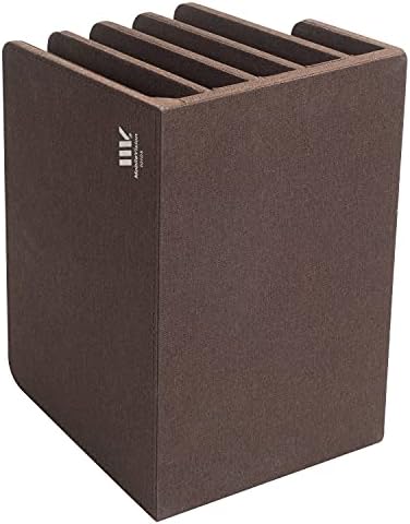 Eco-Conscious Bamboo Multi-Device Organizer: Five-Slot Desk Solution for Laptops, Tablets, and Smartphones – Streamlined Charging & Tidy Cable Management for a Sophisticated Workspace, Lightweight & Travel-Friendly