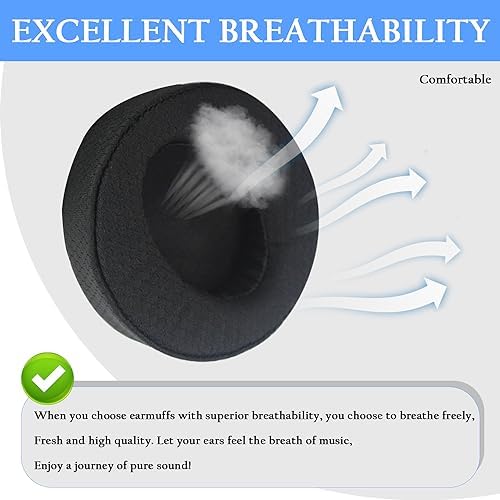 Transform Your Sony Headphones with Premium Sweatproof Earpads – Quick Fit Replacement Cushions Featuring Breathable Mesh & Advanced Isolation Foam for Ultimate Comfort and Sound Quality in Gaming & Music (Stylish Blue)