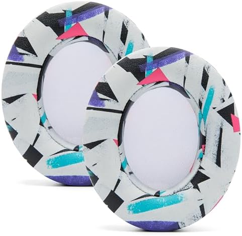 Upgrade Your Audio Experience with WC Wicked Cushions Replacement Ear Pads for Beats Studio 2 & 3 – Retro 90’s White | Luxurious PU Leather & Enhanced Foam for Optimal Sound Isolation | Perfectly Fits B0501 & B0500 Models | Not Compatible with Beats Solo | Enhanced Adhesive for Maximum Durability and Longevity