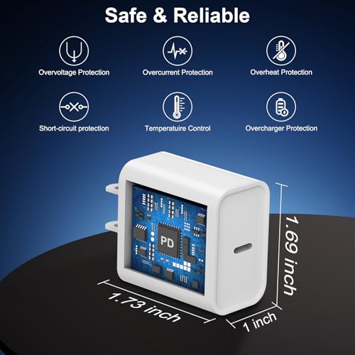 Premium i Phone 16 & 15 Fast Charge Power Pack: Trio of 20 W USB-C Adapters with 10 FT Lightning Cable for Ultra-Fast Charging – Compatible with i Phone 16/16 Plus/Pro/Pro Max, 15/15 Pro/Pro Max, 14, 13, 12 – Essential Mobile Charging Solution for On-the-Go Users