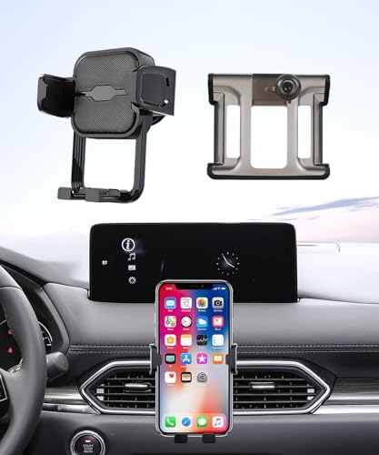 Mazda CX-5 2017-2025 Premium 360° Rotating Phone Holder – Ultimate Mobile Navigation Mount for Safe Driving and Stylish Interior – Effortless Installation with Superior Durability and Perfect Fit Accessory