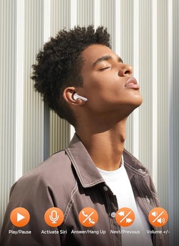 Advanced Bluetooth 5.4 Wireless Earbuds with Active Noise Cancelling (ANC) and Immersive Deep Bass – Uninterrupted 48-Hour Playtime for Ultimate Comfort and Connectivity, Ideal for Workouts, Travel, and Home Entertainment