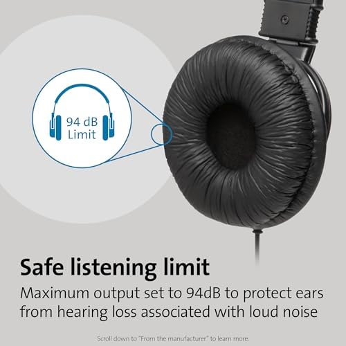 Kensington Hi-Fi USB-C Over-Ear Headphones – Immerse Yourself in Premium Sound with Built-in Mic for Clear Calls, Exceptional Comfort, and Superior Noise Isolation Perfect for E-Learning and Professional Use