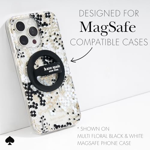 Transform Your Mobile Experience with the kate spade new york Tortoiseshell Magnetic Phone Ring Grip & Stand – Stylish, Removable & Mag Safe Compatible for Ultimate Convenience and Secure Handling