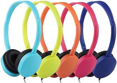 Classroom-Ready 10 Pack Kids Headphones – Ultra-Comfortable & Robust Earbuds for Students, Toddlers, and Teens – Superior Sound Quality & Multi-Device Compatibility – Perfect Headphone Set for Enriching Educational Engagement