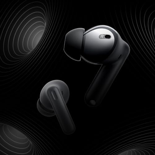 Elevate Your Sound Experience: realme Buds T300 Truly Wireless In-Ear Earbuds with 30 d B Active Noise Cancellation, 360° Spatial Audio, 12.4 mm Dynamic Bass Boost Driver, Dolby Atmos Support, and Up to 40 Hours Battery Life – Fast Charging and Enhanced Device Compatibility (White)