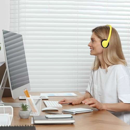 Ultimate Classroom Audio Solution: Frienda 48-Pack Over-Ear Headphones for Students and Adults – Wired Stereo Headset with Universal 3.5 mm Jack – Perfect for Schools, Libraries, and Travel – Noise-Isolating Design for Maximum Concentration and Comfort – Lightweight, Durable, Ideal for Long Listening Sessions