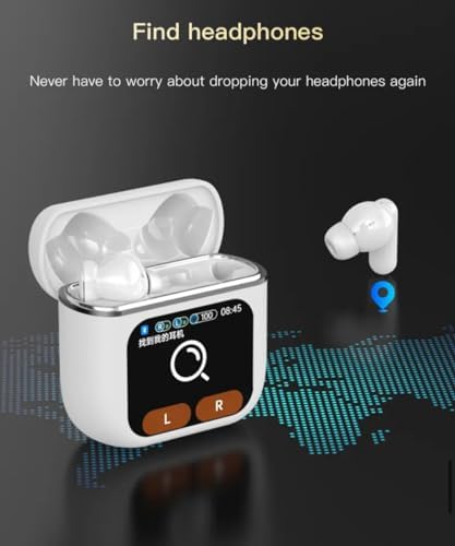 Elevate Your Audio Experience with 40-Hour Playtime Wireless Earbuds Featuring Advanced ANC & ENC Noise Cancellation – Immerse Yourself in Crystal-Clear Sound with 6-Mic Clarity and Smart Charging Case in Sophisticated White – Perfect for Commuters, Fitness Buffs, and Everyday Use