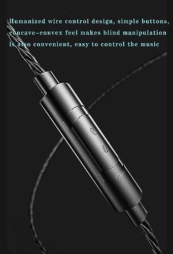 FEDAI DX2 USB-C Noise-Isolating In-Ear Headphones with Microphone – Perfect for Running, Gym Workouts, and Everyday Use, Lightweight Earbuds with 3-Button Remote Control in Sleek White Finish for Enhanced Sound Quality and Comfort