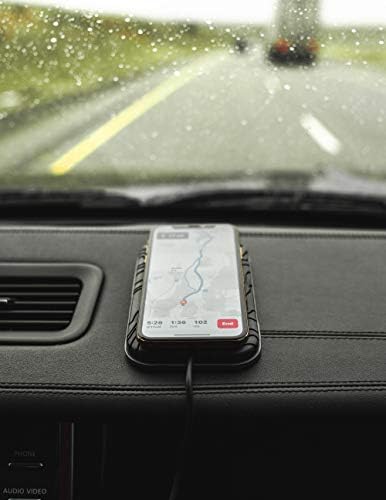 Universal 10 W Qi Wireless Fast Charge Car Phone Holder – Effortless Dashboard Grip & Sleek Design for Hands-Free Navigation – Compatible with All Smartphones – Ideal Driving Companion for a Clutter-Free Experience in Black