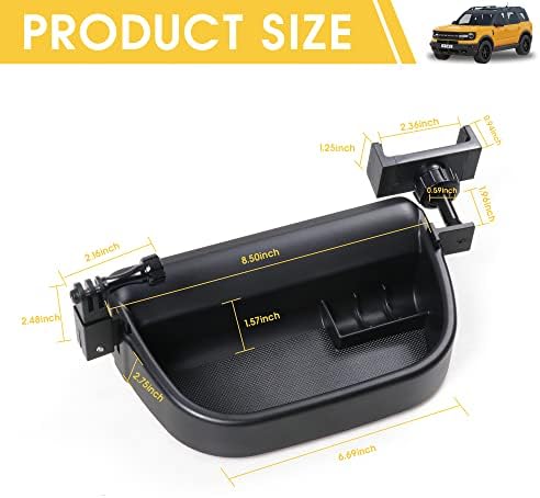 Versatile Dash Phone Holder for Ford Bronco Sport – Secure Multi-Function Mount for Smartphones & Cameras with Integrated Storage Tray – Perfect for 2 & 4 Door Models – Effortless Installation & Enhanced Compatibility for Adventurous Drivers