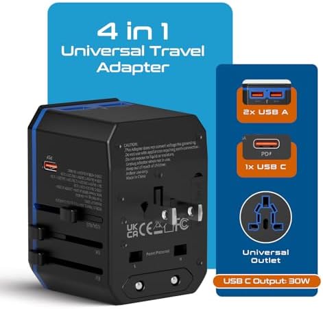 Compact Dual USB Travel Adapter for Effortless Charging in Australia, New Zealand, and China – Essential Type I Plug for Phones, Tablets, and Cameras – Quick Charge Capability with Universal Compatibility for Hassle-Free Global Adventures