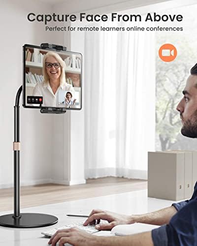 Versatile Adjustable Tablet Stand by LISEN – Ergonomic Holder for 4.7-13” Devices with Thick Cases – Hands-Free Viewing Solution for Home & Office – Lightweight, Portable Design with Durable Non-Slip Base for Enhanced Comfort & Stability