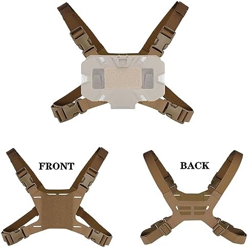 Tactical Admin Phone Platform: Versatile MOLLE Cell Phone Holder with H Harness Strap for 4.7″-6.7″ Smartphones – Ultimate Outdoor Convenience and Quick Access Solution