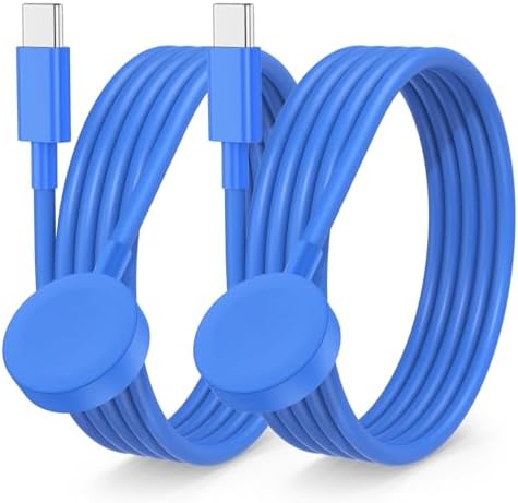 USB-C Magnetic Charger for Apple Watch – Fast Charging Cable Compatible with Ultra, Series 9-1 – 3.3 FT (1.1 M) Black – Enhanced Power Delivery & Secure Connection for All Models