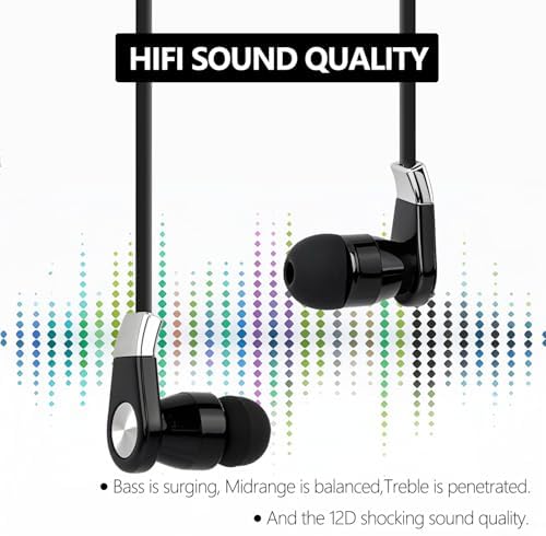 Experience Unmatched Audio Clarity with LANDIBO USB C Wired Earphones – Advanced Noise Cancellation, Integrated Microphone & Effortless Volume Control for Gaming, Music, & Calls – Durable In-Ear Design in Elegant Black & White for Ultimate Comfort and Style