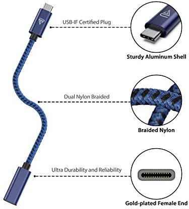 High-Speed USB C Extension Cable (20 Gbps Data Transfer, 240 W Fast Charging, 3.3 Ft) – USB 3.2 Type C Male to Female Adapter for i Phone 16, Pixel, PSVR2, Mac Book Air/Pro, and Dell XPS – Optimal Versatility & Enhanced Performance in a Sleek Red Design