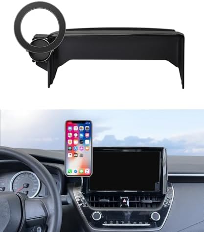 Maser Weller Premium Car Phone Holder for 2019-2025 Toyota Corolla & Corolla Cross – 360° Rotating Mount with Mag Safe Compatibility for Secure, Hands-Free Navigation and Enhanced Safety on the Road