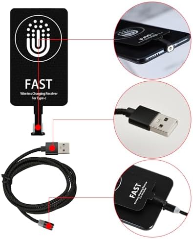 Revolutionize Your Charging Experience with the 10 W Type C Wireless Charging Receiver Adapter for Android – Fast, Efficient, and Compatible with All Models – Enjoy Clutter-Free Power Solutions Now!