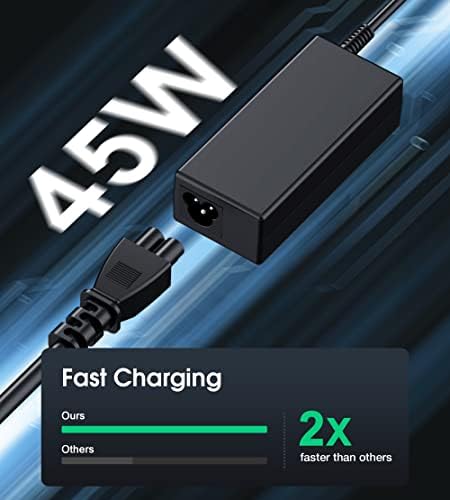 High-Speed 45 W USB-C Charger for HP Chromebooks – Ultimate Compatibility & Rapid Power Supply for Models 14, 11, X360 & More – Ideal for Students & Professionals – Efficient Charging with Multiple DC Outputs – Connects Seamlessly with Dell, Lenovo, and Samsung Devices – Reliable Power Adapter for On-the-Go Productivity