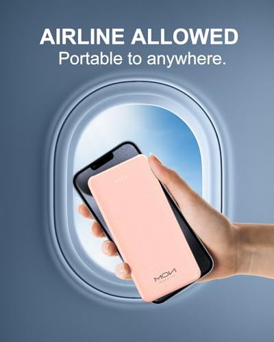 Ultra-Slim 10000 m Ah Power Bank – Fast Charging USB-C Portable Charger for i Phone 15/14/13/12, Galaxy S24/S23/S22, i Pad, Pixel – Lightweight External Battery Pack for On-the-Go Charging Solutions