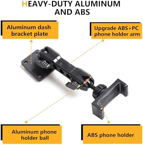 2024-2025 Jeep Wrangler JL Magnetic Phone Mount – Adjustable 360° Dashboard Cradle for Secure Navigation and Hands-Free Use – Sleek Black Finish for Enhanced Interior Style – Quick Installation for Optimal Driving Safety and Convenience