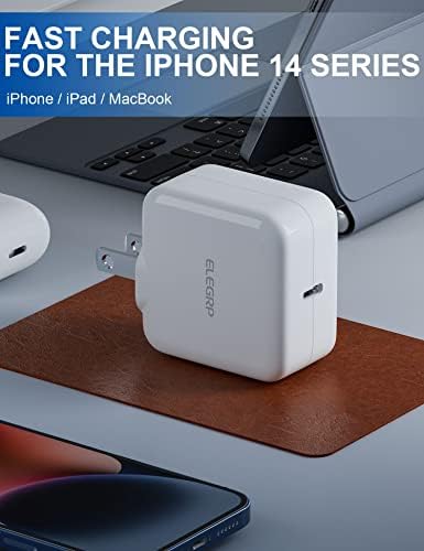 High-Speed 65 W USB-C Ga N Charger Cube with Foldable Plug – PD Power Delivery Fast Charging Block for i Phone, i Pad, Mac Book Pro, Galaxy, Pixel & More – Compact, Lightweight & Durable Travel-Friendly Design with Included USB-C Cable