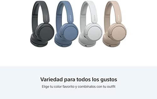Sony WH-CH520 Wireless On-Ear Headphones – 50-Hour Battery Life for All-Day Listening, Quick Charge for 60 Minutes of Playback in Just 5 Minutes, Integrated Microphone for Effortless Calls, USB-C Charging for Fast Replenishment, Ergonomic Design for Ultimate Comfort – Ideal for Busy Professionals and Music Lovers in Stylish Black Finish
