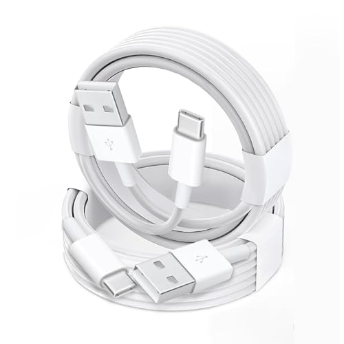 10 Ft 2-Pack USB-A to USB-C Premium Car Play Cable for i Phone 15/16 Series & i Pad – Fast Charging & Data Transfer, Enhanced Compatibility for Tech-Savvy Drivers, Ideal for On-the-Road Connectivity (White)