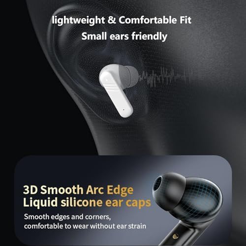 Revolutionize Your Listening Experience with Advanced Touch Control Wireless Earbuds Featuring Leading Active Noise Cancellation – Perfect for i Phone & Android Users – Ergonomic Sports Design for Ultimate Comfort and Secure Fit – Extended Battery Life with Rapid Charging for On-the-Go Convenience