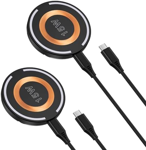 Samsung Magnetic Fast Wireless Charger Pad – Universal Charging Station for Galaxy Z Fold7, Z Flip7, S25 Ultra, i Phone 16 Pro Max, and Pixel 9 Pro XL – Sleek Design, Intelligent Safety Features, and Rapid Power Delivery for All Modern Smartphones