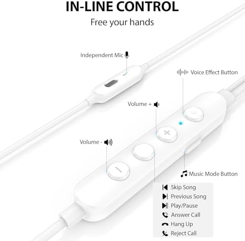 USB C Earbuds with Deep Bass & Noise Cancellation: Premium Headphones for i Phone, Galaxy, and Pixel with Voice Modulation for Karaoke Fun – Crystal-Clear Calls & Portable Case for Ultimate Sound Experience