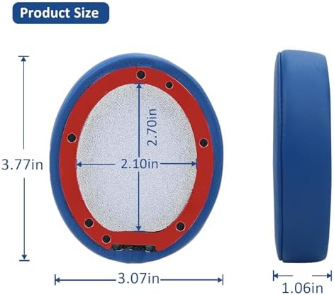 Upgrade Your Audio Experience with Premium Noise-Isolating Memory Foam Ear Pads for Studio 2 & 3 Headphones – Waterproof Protein Leather Cushions in Blue for Unmatched Comfort and Enhanced Sound Quality