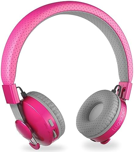 Lil Gadgets Untangled Pro Kids Wireless Headphones – Snow Camo Bluetooth On-Ear Design with Built-In Microphone, Volume Safety Feature, Share Port for Group Listening, and Cushioned Soft Touch Padding for Ultimate Comfort in School and Play