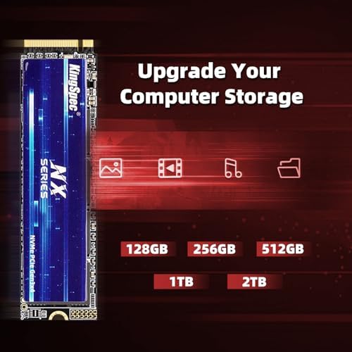 Upgrade Your System with King Spec NX Series 1 TB NVMe M.2 SSD – Unleash Blazing 3500 MB/s Read Speeds for Enhanced Performance in Desktops & Laptops, 3 D NAND Flash Technology for Ultimate Reliability and Efficiency, M.2 2280 Internal Solid State Drive Designed for Gamers and Creators