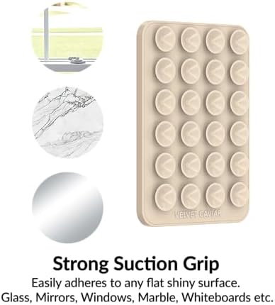 Transform Your Mobile Interaction with the VELVET CAVIAR Mag Safe Suction Cup Phone Case Mount – Superior Silicone Grip for Effortless Selfies and Secure Navigation. Featuring an Elegant Nude Beige Finish, This Premium Phone Accessory Ensures Stability for Streaming and Video Calls. Experience Unmatched Convenience with a Durable, Easy-to-Clean Design Perfect for On-the-Go Lifestyles. Ideal for Enhanced Usability, This Innovative Mount Keeps Your Device Within Arm’s Reach While Elevating Your Everyday Tasks with Style.