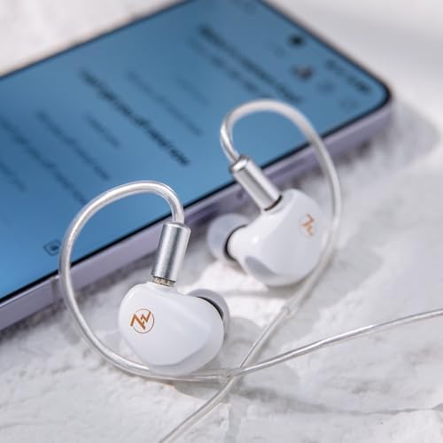 Linsoul 7 HZ G1 Premium Wired In-Ear Monitors – Cutting-Edge 10 mm DLC Dynamic Drivers for Unmatched Sound Precision, Removable OFC Silver-Plated Cable for Longevity, Comfortable Ergonomic Design for Extended Use, Versatile 3.5 mm Jack Compatibility, Elegant Black Finish Perfect for Audiophiles and Gamers Seeking Exceptional Audio Performance