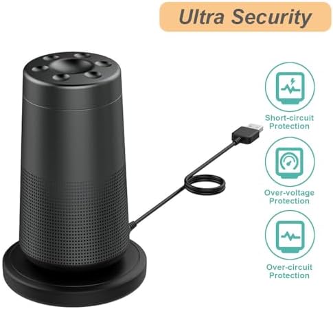 Bose Soundlink Revolve II Charging Cradle – Rapid USB Dock with 3.3 ft Cable for Optimal Power Management and Superior Sound Quality – Essential Accessory for Soundlink Revolve & Revolve+ Enthusiasts