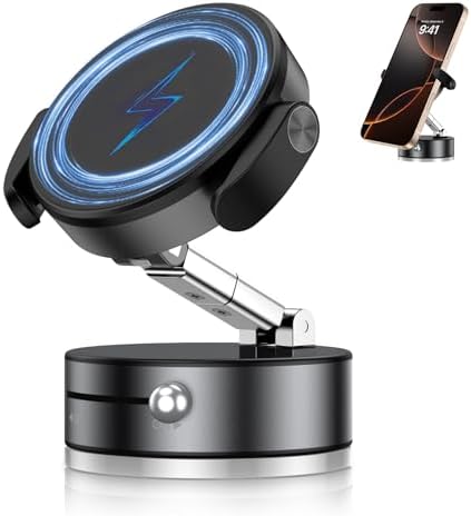 Upgrade Your Drive with the Next-Gen 2-in-1 Magnetic Car Phone Holder – Superior Grip & Versatile Hook Clip for All Smartphones – Effortless Hands-Free Navigation in Elegant Black for Enhanced Safety and Style