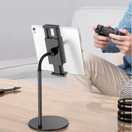 Universal Adjustable Desktop Phone and Tablet Stand Holder for All Android/i OS Devices – Stylish White Design with Enhanced Stability and Versatility for Optimal Viewing Experience