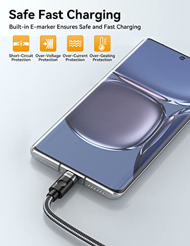 High-Powered 100 W USB C to USB C Charging Cable – i Dsonix 20 V/5 A Fast Charge Cord, 1.6 ft Length for Mac Book, i Pad Pro, and Samsung Galaxy Devices – Ultimate Compatibility and Rapid Data Transfer Solution