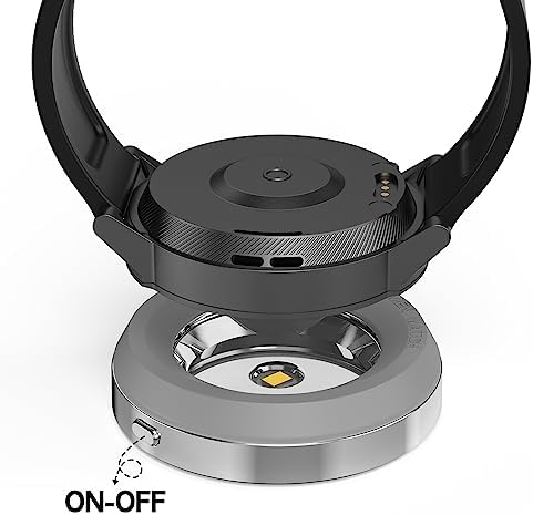 Rounkin Solar Watch Fast Charger – High-Efficiency Portable Solar Power Station for Casio, Citizen, Seiko, and Garmin Watches – Durable Metal Base, 9-Hour Auto Shut-Off Timer, Rapid Heat Dissipation for Optimal Performance and Eco-Friendly Charging Solutions