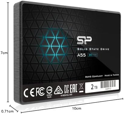 Experience Unmatched Speed with the SP 1 TB SATA III SSD – High-Performance 3 D NAND Solid State Drive for Gamers and Professionals – SLC Cache Boost for Lightning-Fast Data Transfer – Reliable, Slim, and Easy to Install Internal Storage Solution