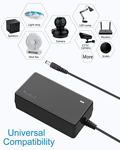 High-Performance 24 V 3 A AC to DC Power Supply Adapter – Reliable Transformer for LED Strip Lighting & CCTV Systems – Universal Input 100 V-240 V with 5.5 x 2.1 mm DC Connector for Optimal Device Compatibility and Stability