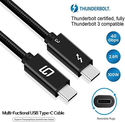 Ultra-Fast 20 Gbps USB-C to USB-C Cable – Premium Nylon Braided for Enhanced Durability | 100 W Rapid Charging & Dual 4 K/Single 5 K @60 Hz Video Support | Versatile 3.3 ft Length for Seamless Connectivity Across Devices | USB 3.1 & 3.2 Compatible | Perfect for Laptops, Smartphones, and Tablets