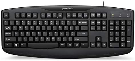 Durable & Washable Perixx PERIBOARD-517 Wired USB Keyboard – IP65 Certified, Ergonomic Design for Home & Office Use, Enhanced Compatibility with Windows & mac OS, Ideal for Quick Cleaning and Hygiene