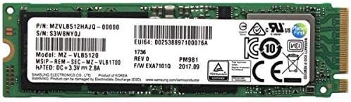 Samsung PM981 Polaris 512 GB M.2 NVMe SSD – Turbocharge Your Gaming and Professional Performance with Lightning-Fast PCIe Gen3 x4 Speed, Seamless Installation, and Enhanced Compatibility for All Devices
