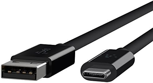 Belkin 3.1 USB A to USB C Cable – High-Speed 10 Gbps Data Transfer for Thunderbolt 3 & USB C Devices – 3.3 ft Length for Ultimate Flexibility – Ideal for Mac Book Pro, Galaxy Smartphones & More – Sleek Black Design for Professional Use – Durable and Efficient Connectivity Solution