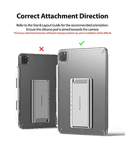 Elevate Your Tablet Experience with the Ringke Universal Adjustable Kickstand – Lightweight, Multi-Angle Holder for i Pad, Android Tablets, and E-Readers – Clear Mist Finish with Anti-Skid Silicone Pad for Secure Grip and Stylish Portability – Perfect for Streaming, Video Chats, and On-the-Go Use